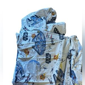 Pottery Barn Kids Star Wars flat sheet and fitted sheet